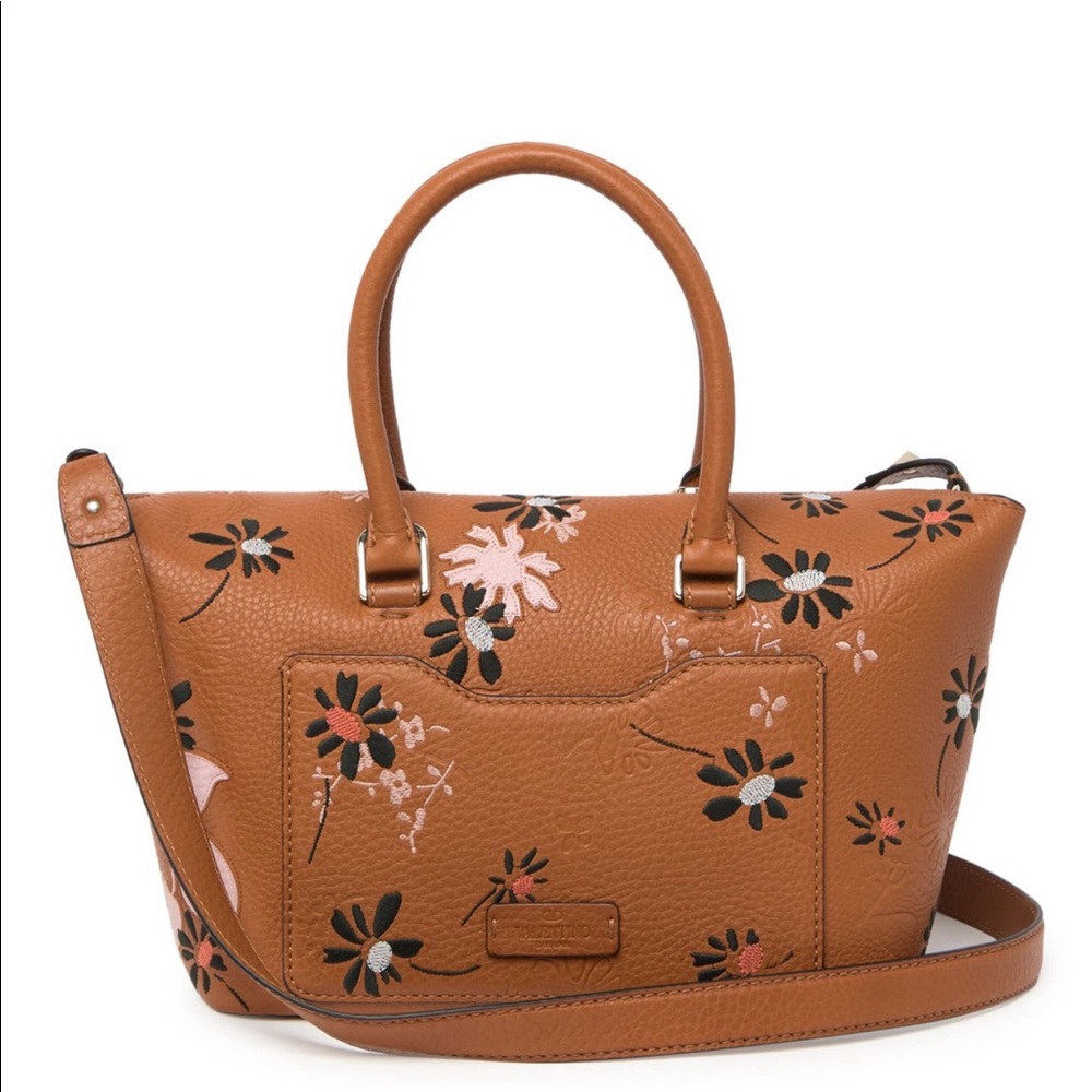 NEW VALENTINO GARAVANI Demilune Leather Satchel